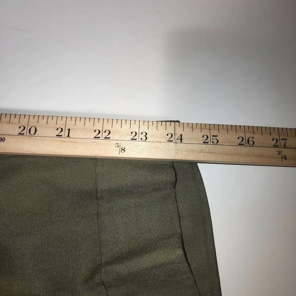 Cartonnier by Anthropologie Kingsley Pants Womens 14 Moss Tie Waist Professional - Picture 8 of 10